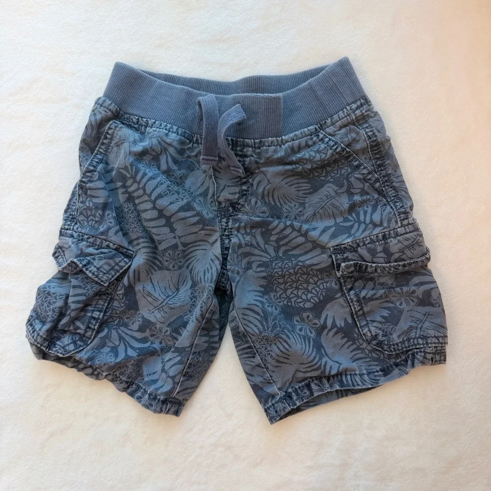 Gymboree Cargo Shorts Toddler Boys 3T Multi-Color Excellent Camo Tropical 2-Pack